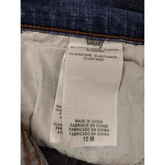 Levi's Strauss Women's 505 Straight Leg Jeans Blue Size 12M - Picture 4 of 9